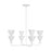 Visual Comfort Studio Cornet 4-Lt Large Chandelier, Cast Plaster - LXC1084CPST