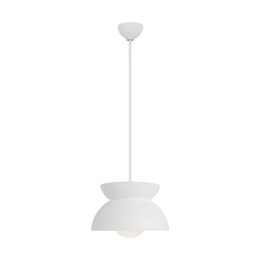 Visual Comfort Studio Beaunay 1-Lt Med Pendant, Cast Plaster/Milk - LXP1001CPST