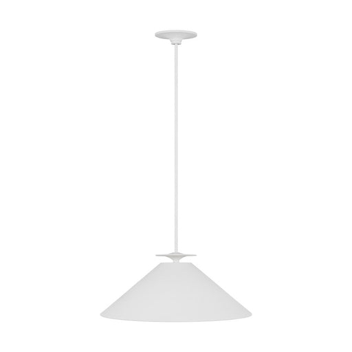 Visual Comfort Studio Cornet 1-Lt XL Pendant, Cast Plaster - LXP1011CPST