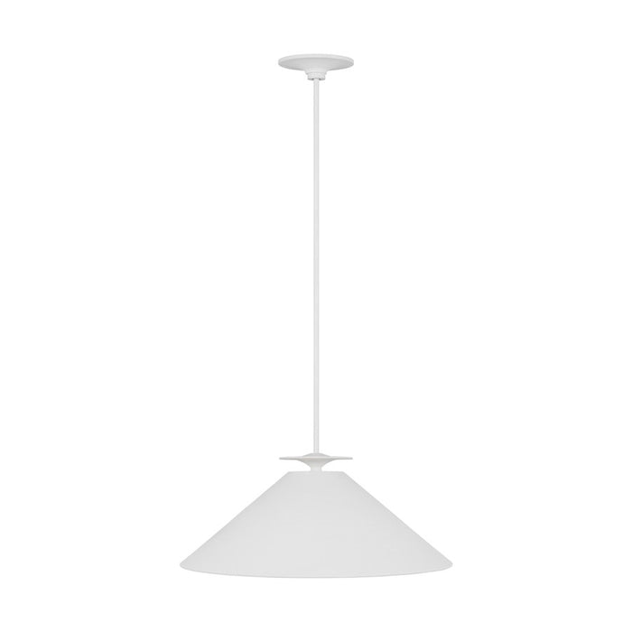 Visual Comfort Studio Cornet 1-Lt XL Pendant, Cast Plaster - LXP1011CPST