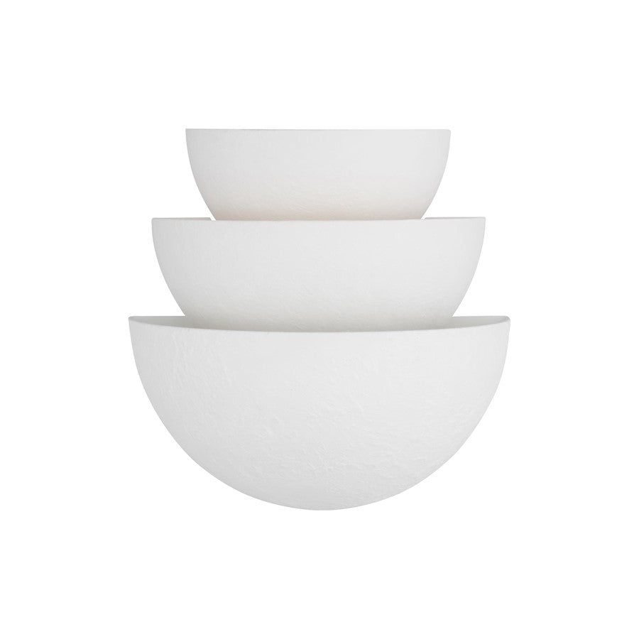 Visual Comfort Studio Beaunay 1 Light Tiered Sconce, Cast Plaster - LXW1021CPST