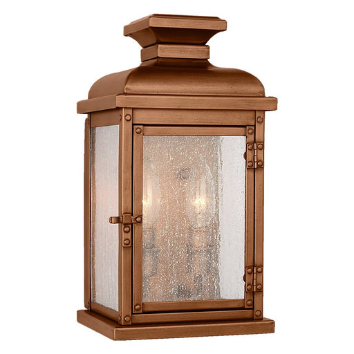 Visual Comfort Studio Pediment 2Lt Outdoor Wall Lantern, Cop/Seed - OL11100NCP