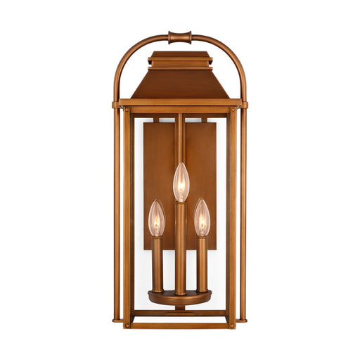Visual Comfort Studio Wellsworth 3Lt 11" Outdoor Lantern, Cop/Seed - OL13201NCP