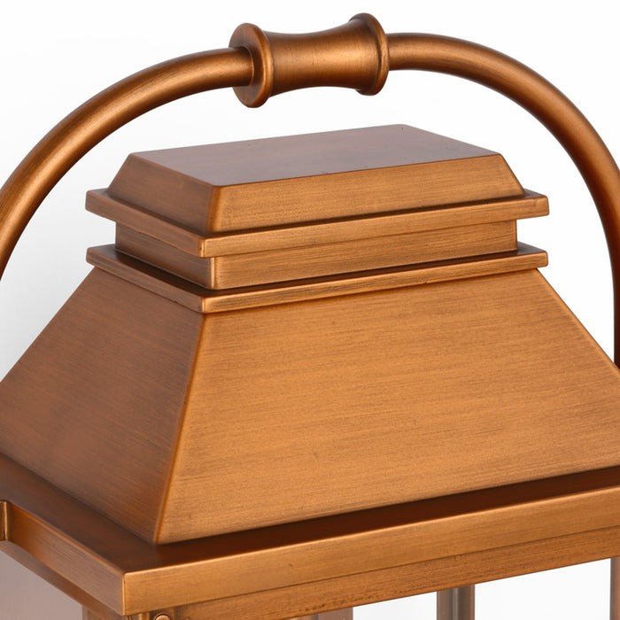 Visual Comfort Studio Wellsworth 3Lt 11" Outdoor Lantern, Cop/Seed