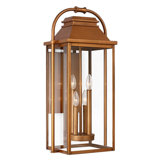 Visual Comfort Studio Wellsworth 4Lt Outdoor Lantern, Copper/Seed - OL13202NCP