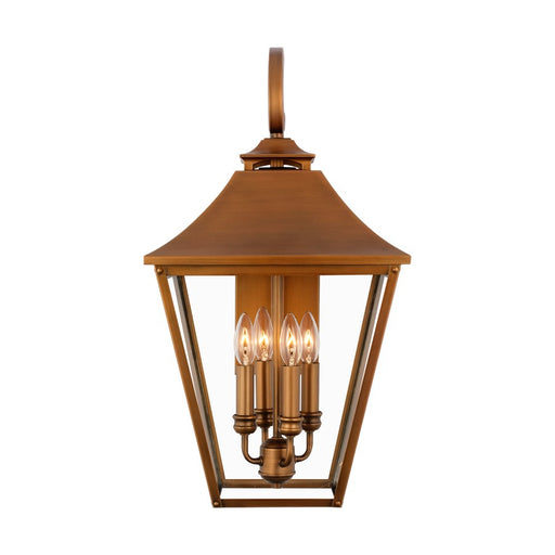 Visual Comfort Studio Galena 4Lt Outdoor Wall Lantern, Copper/Seed - OL14404NCP