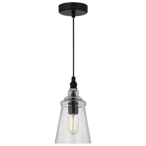 Generation Lighting Sean Lavin Loras 1-Lt Mini Pendant, Black/Seed - P1449MBK