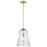 Generation Lighting Sean Lavin Loras 1-Lt Pendant, Brass/Clear Seeded - P1459SB