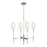 Visual Comfort Studio Beckham Classic 4-Lt Med Chandelier, Nickel/WH - TC1034PN