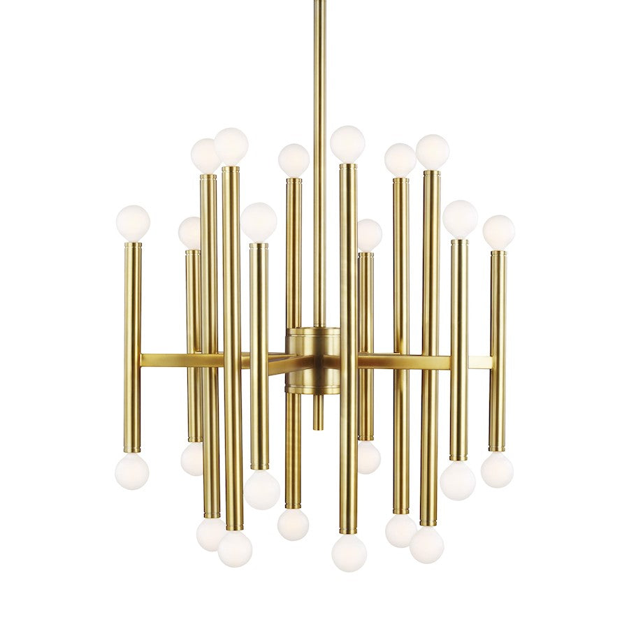 Visual Comfort Studio Beckham Modern 24 Light Med Chandelier, Brass - TC10524BBS