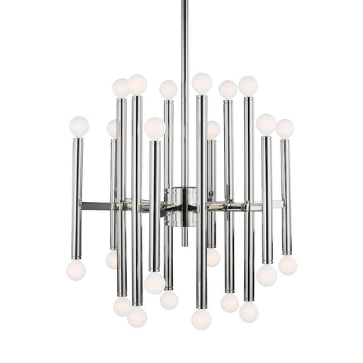 Visual Comfort Studio Beckham Modern 24 Light Med Chandelier, Nickel - TC10524PN