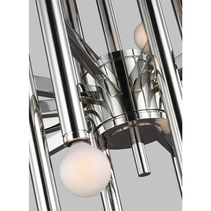 Visual Comfort Studio Beckham Modern 24 Light Med Chandelier, Nickel