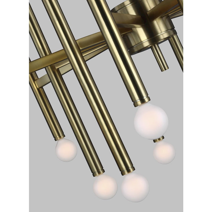 Visual Comfort Studio Beckham Modern 24-Lt Large Chandelier, Brass