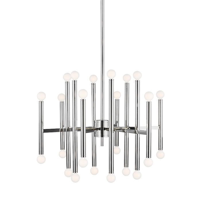 Visual Comfort Studio Beckham Modern 24-Lt Large Chandelier, Nickel - TC10624PN