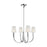 Visual Comfort Studio Logan 4-Lt Med Chandelier, Nickel/White Linen - TC1084PN