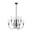 Visual Comfort Studio Logan 8-Lt Large Two-Tier Chandelier, Iron/WH - TC1088AI