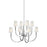 Visual Comfort Studio Logan 8-Lt Large Two-Tier Chandelier, Nickel/WH