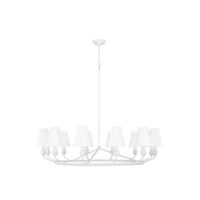 Visual Comfort Studio Ziba 12 Light Extra Large Chandelier, White - TC11712MWT