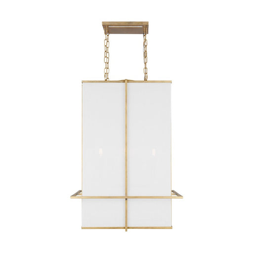 Visual Comfort Studio Dresden 4-Lt Large Lantern, Coastal Gild/WH - TFC1004CGD