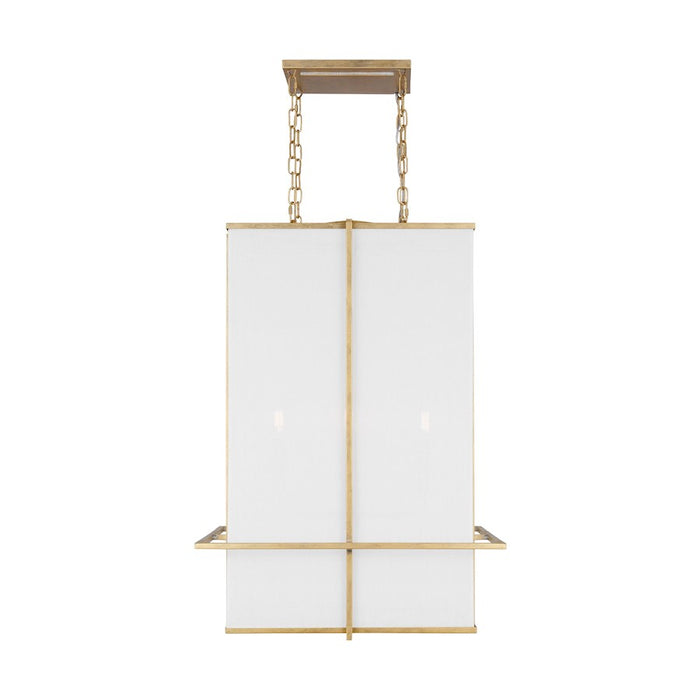 Visual Comfort Studio Dresden 4-Lt Large Lantern, Coastal Gild/WH - TFC1004CGD