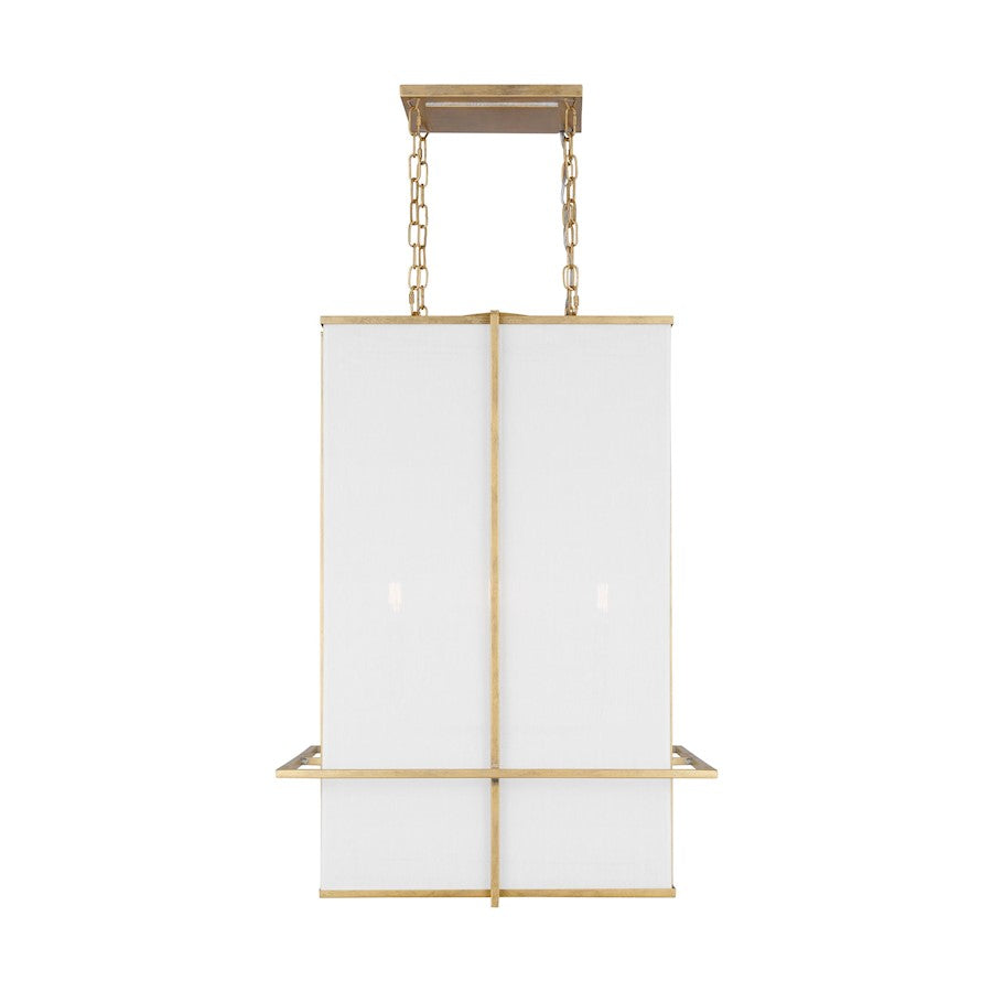 Visual Comfort Studio Dresden 4-Lt Large Lantern, Coastal Gild/WH - TFC1004CGD