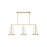 Visual Comfort Studio Sherwood 3-Lt Linear Chandelier, CG/WH - TFC1053CGD