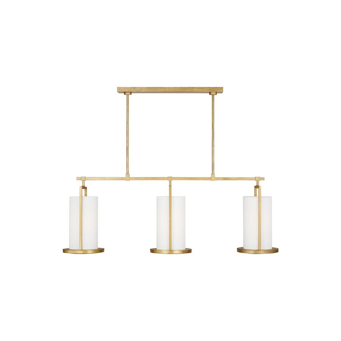 Visual Comfort Studio Sherwood 3-Lt Linear Chandelier, CG/WH - TFC1053CGD