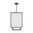 Visual Comfort Studio Brockway 4 Light Med Lantern, Oak Wood/White - TFC1094WDO