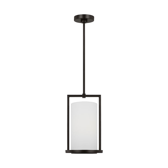 Visual Comfort Studio Sherwood 1-Lt Small Pendant, Iron/White Linen - TFP1001AI