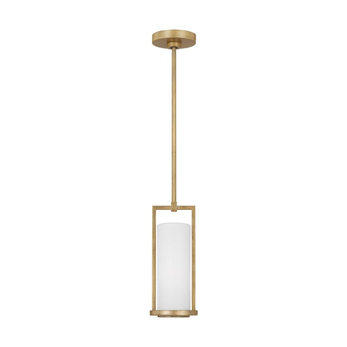 Visual Comfort Studio Sherwood 1-Lt Mini Pendant, Coastal Gild/WH - TFP1011CGD