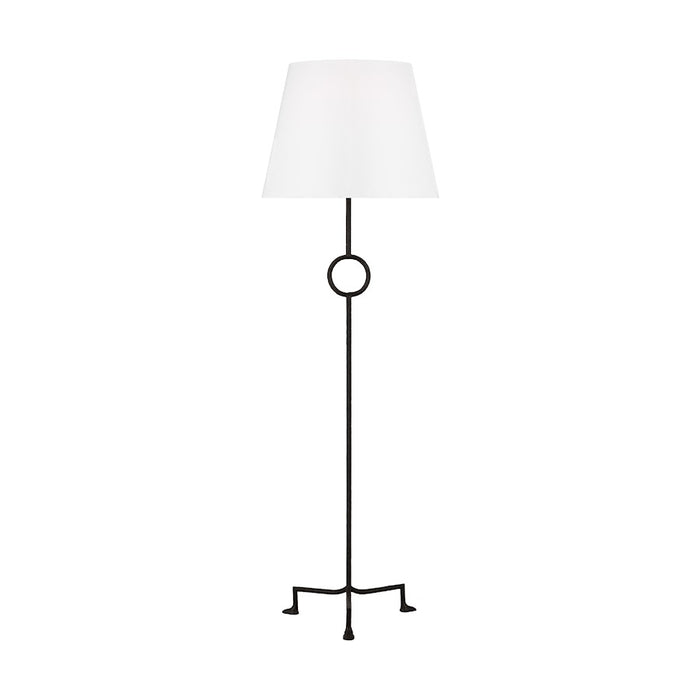 Visual Comfort Studio Montour 1 Light Large Floor Lamp, Iron/White - TFT1031AI1