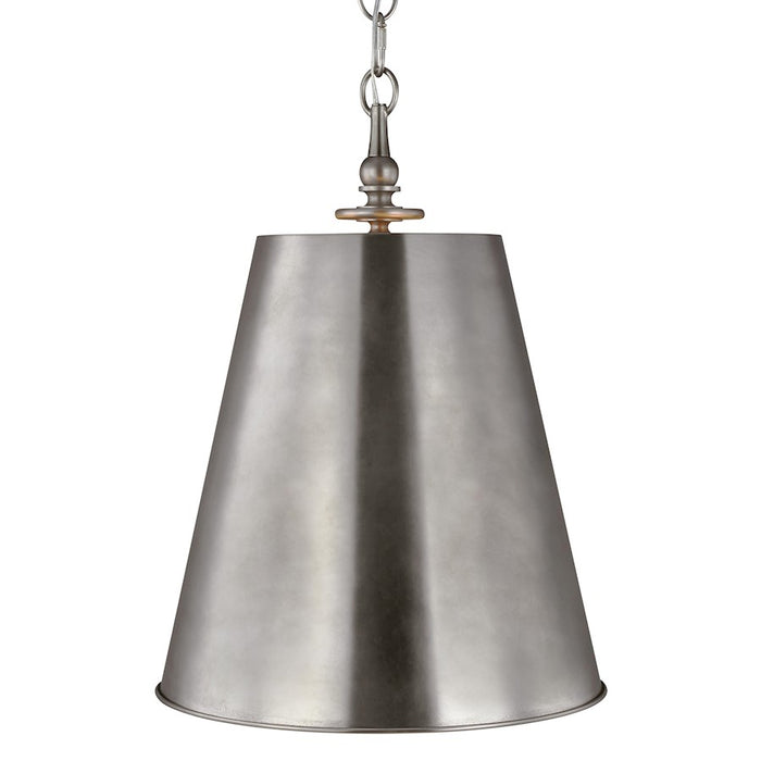 Visual Comfort Studio Capri 2 Light Tall Pendant, Antique Nickel