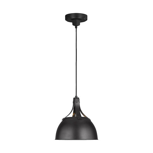 Visual Comfort Studio Logan 1 Light Small Pendant, Aged Iron - TP1051AI