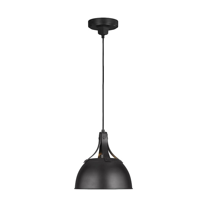 Visual Comfort Studio Logan 1 Light Small Pendant, Aged Iron - TP1051AI