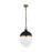 Visual Comfort Studio Aubry 2 Light Pendant, Midnight/Milk White - TP1082MBK-BBS