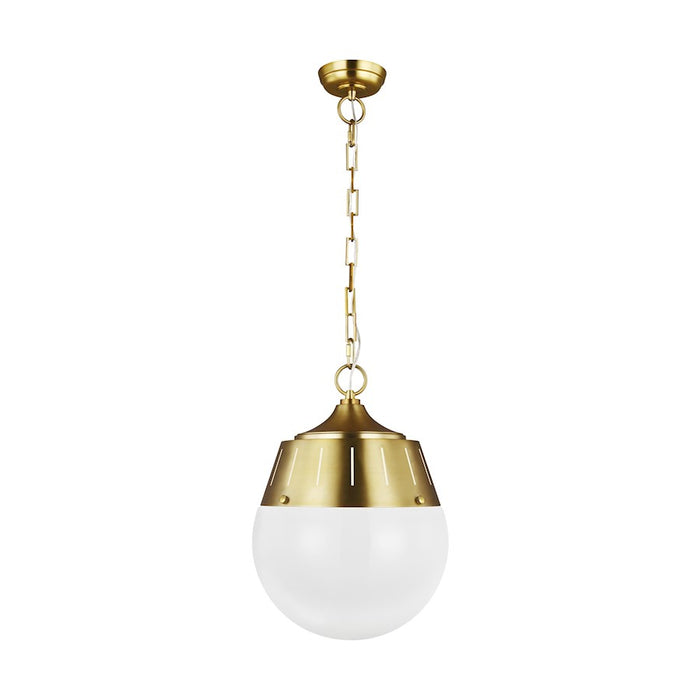 Visual Comfort Studio Arlett 2-Lt Pendant, Burnished/Milk - TP1092BBS