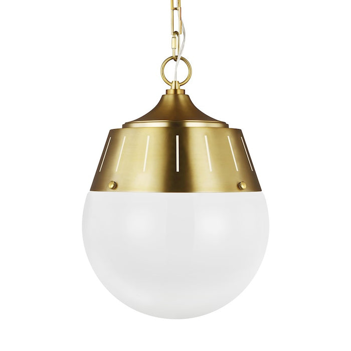 Visual Comfort Studio Arlett 2-Lt Pendant, Burnished/Milk