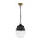 Visual Comfort Studio Arlett 2-Lt Pendant, Midnight/Milk White - TP1092MBK-BBS