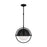 Visual Comfort Studio Bacall 1 Light Large Pendant, Iron/Milk White - TP1101AI