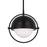 Visual Comfort Studio Bacall 1 Light Large Pendant, Iron/Milk White