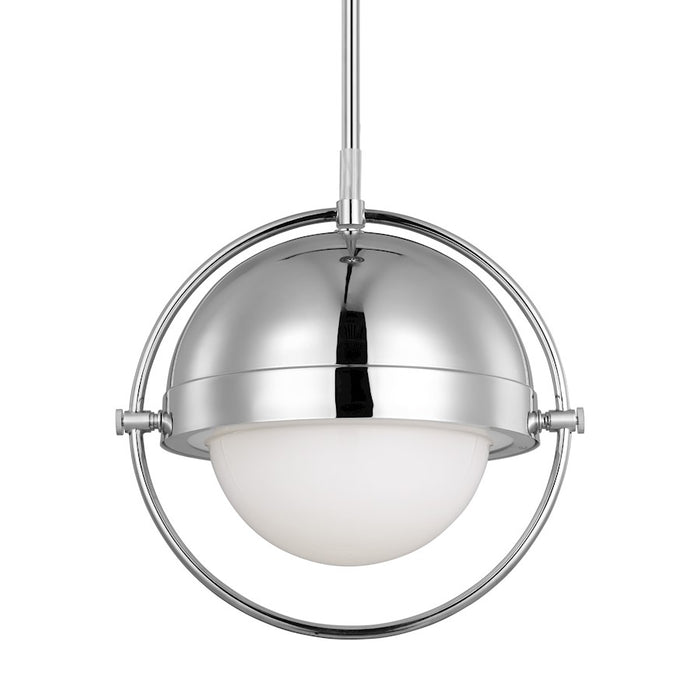 Visual Comfort Studio Bacall 1-Lt Large Pendant, PN/Milk