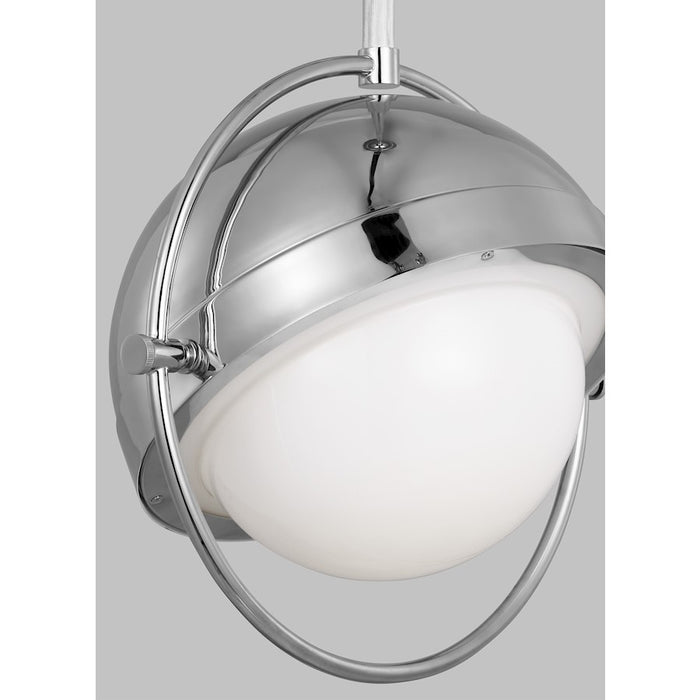 Visual Comfort Studio Bacall 1-Lt Large Pendant, PN/Milk