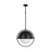 Visual Comfort Studio Bacall 1-Lt XL Pendant, Iron/Milk White - TP1111AI