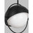 Visual Comfort Studio Bacall 1-Lt XL Pendant, Iron/Milk White