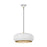 Visual Comfort Studio Clasica 1 Light Large Pendant, White/Iron