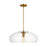 Visual Comfort Studio Largo 1 Light Extra Large Pendant, Brass/Clear - TP1161BBS