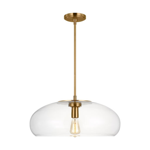 Visual Comfort Studio Largo 1 Light Extra Large Pendant, Brass/Clear - TP1161BBS