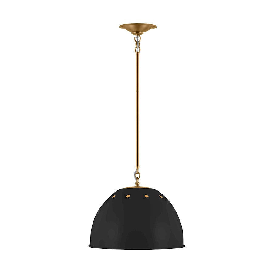 Visual Comfort Studio Robbie 1 Light Large Pendant, Midnight - TP1181MBKBBS