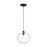 Visual Comfort Studio Mela 1 Light Large Pendant, Aged Iron/Clear - TP1201AI