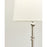 Visual Comfort Studio Capri 1-Lt Buffet Lamp, Pol Nickel/White Linen